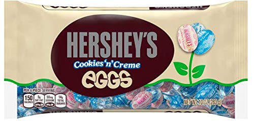 Hershey's Easter Egg 4-Pack Bundle - Milk Chocolate, Extra Creamy, Candy Coated & Cookies 'n' Creme - 10 oz Bags - Perfect for Easter Gifts, Party Favors & Holiday Treats