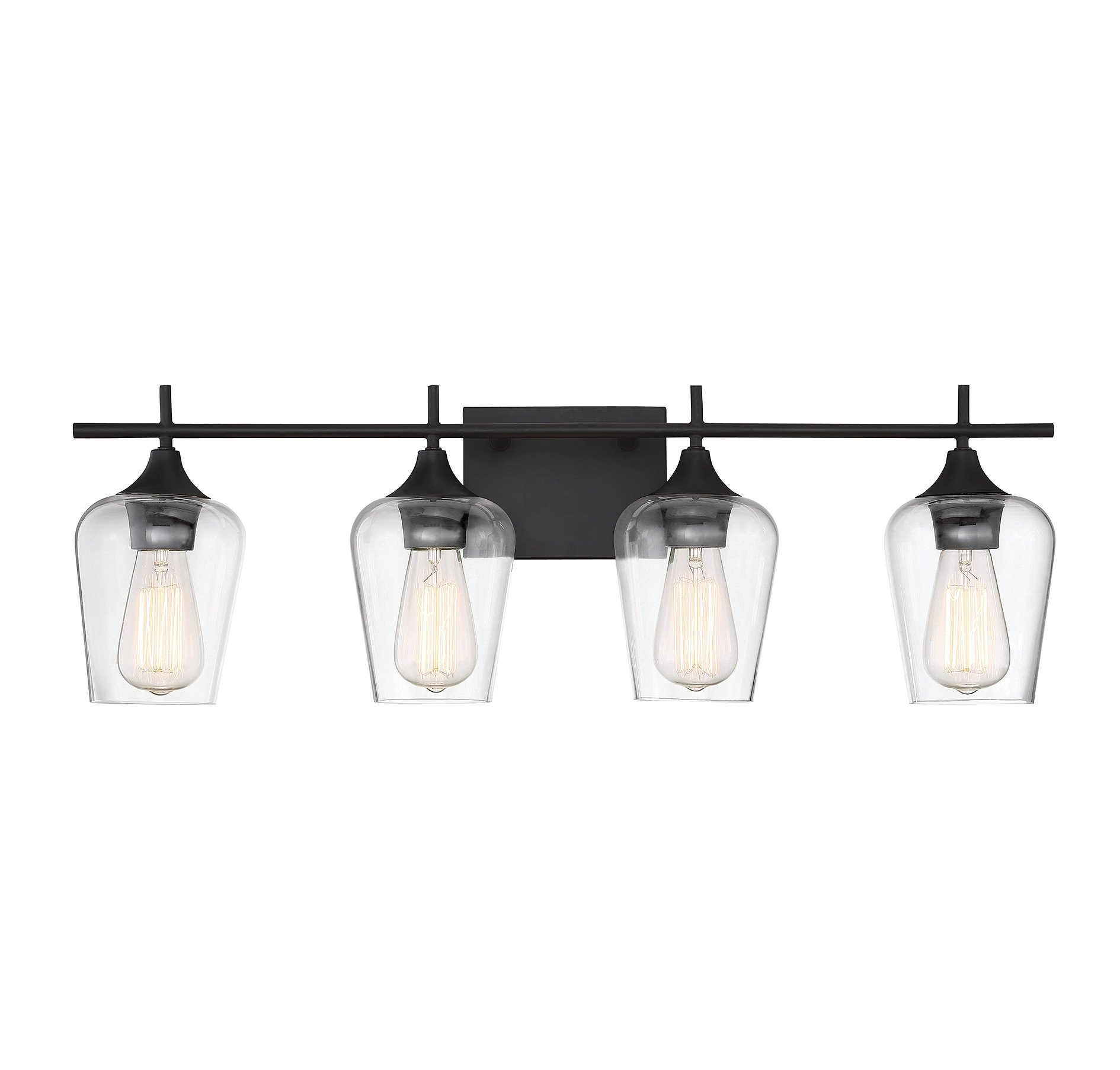 Savoy House Octave 4-Light Bathroom Vanity Light Fixture in English Bronze - Perfect for Modern Bathroom, Powder Room, and Spa Lighting Decor