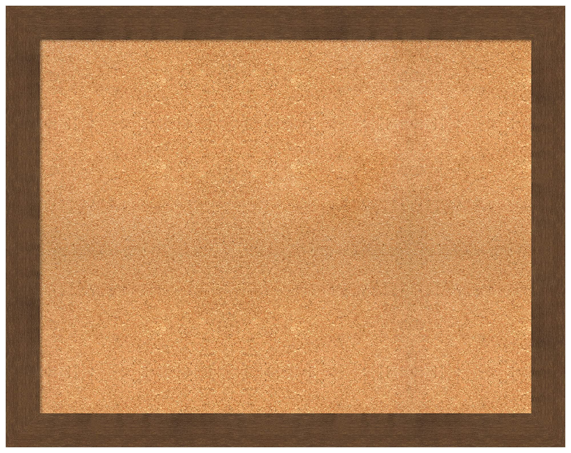 Natural Custom Cork Bulletin Board 38x30 Inches - Carlisle Brown Wood Frame - Pin Board for Office, Home & School Organization - Various Sizes Available - Perfect for Notes, Photos & Reminders