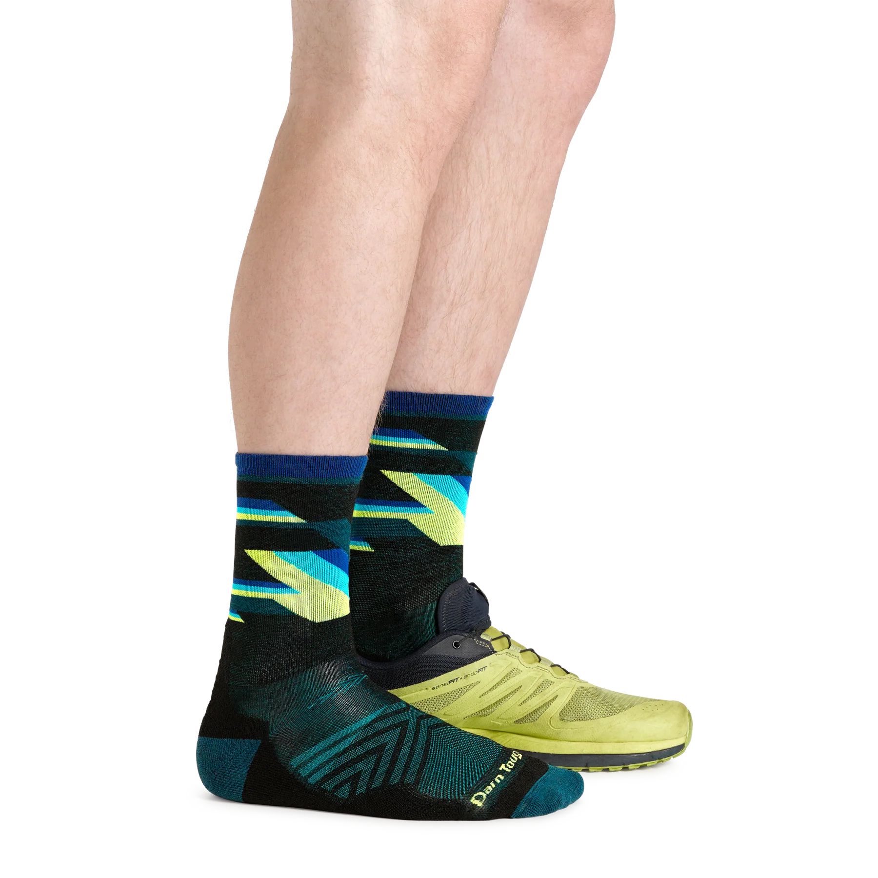 Bolt Micro Crew Ultra Lightweight Running Socks for Men - Breathable Athletic Socks for Jogging, Gym & Marathon Training - D1056M