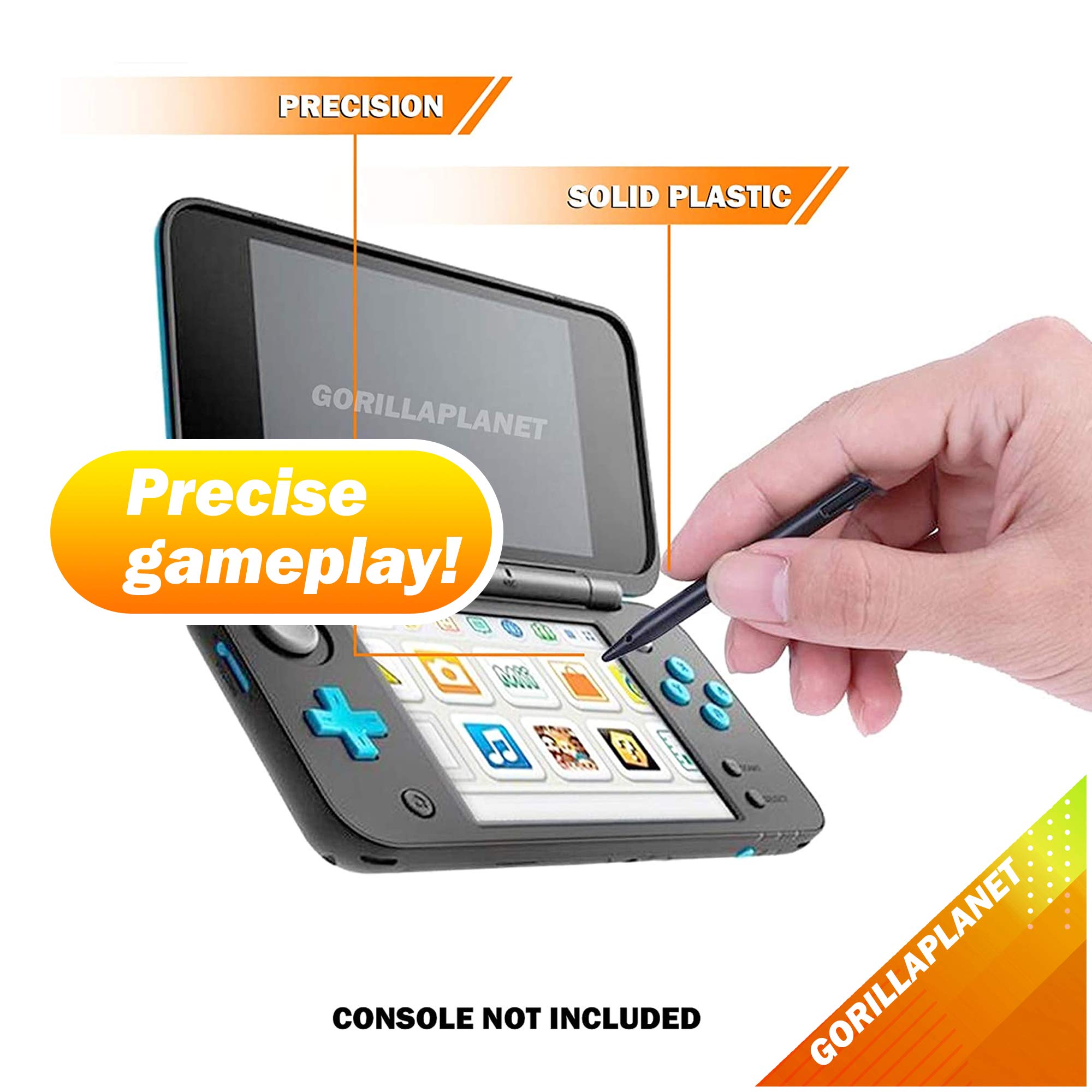 3 Compatible Stylus Pens for New Nintendo 2DS XL - Black Touch Screen Stylus Set - Perfect for Gaming, Drawing & Precise Touchscreen Control