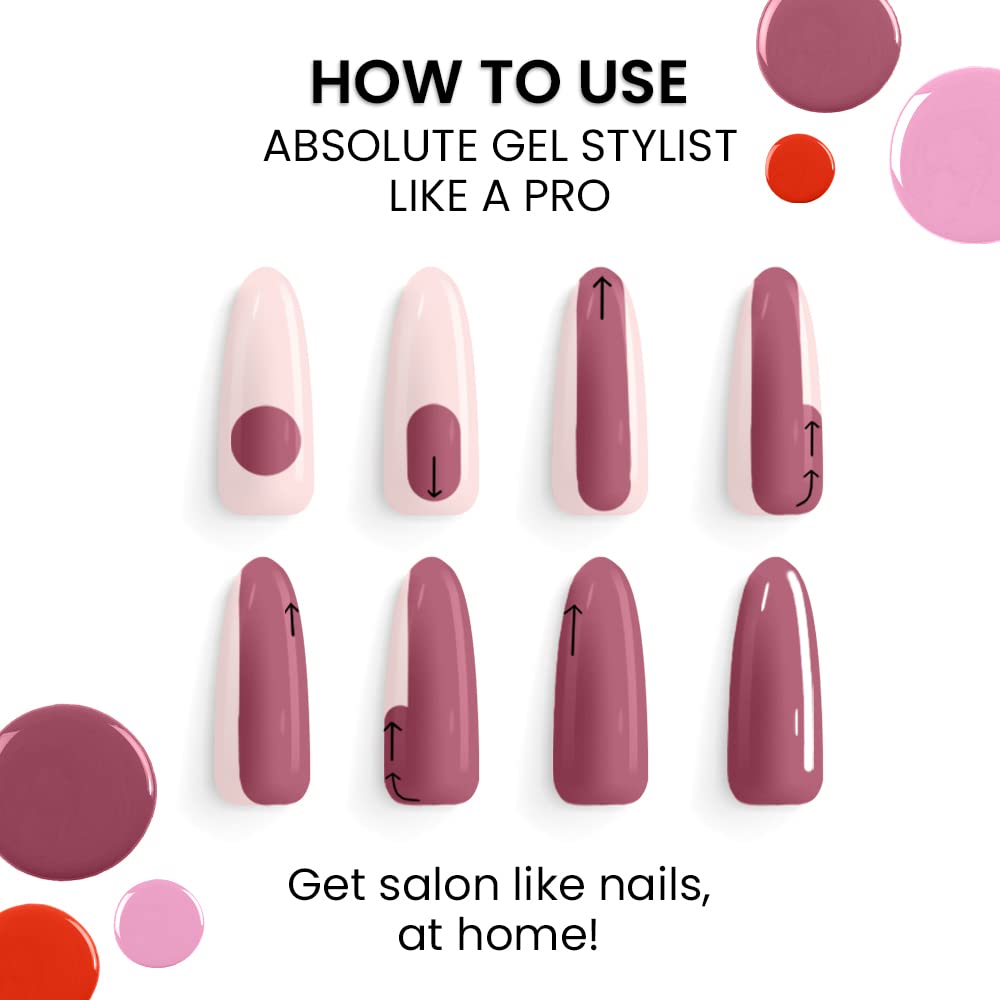 LAKMÉ Absolute Glossy Finish Gel Stylist Dusty Rose - 12ml Long-Lasting Hair Styling Gel for Shiny, Smooth Hair - Perfect for Parties, Weddings & Everyday Styling