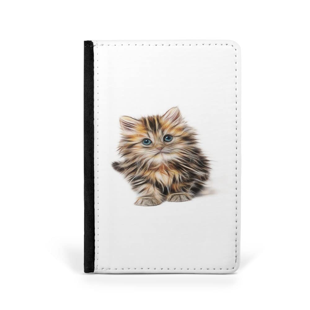 Kitten Cat Flip Wallet - Travel Passport ID Holder & Itinerary Organizer Cover for Women & Men | Perfect for Airports, Vacations & Business Trips