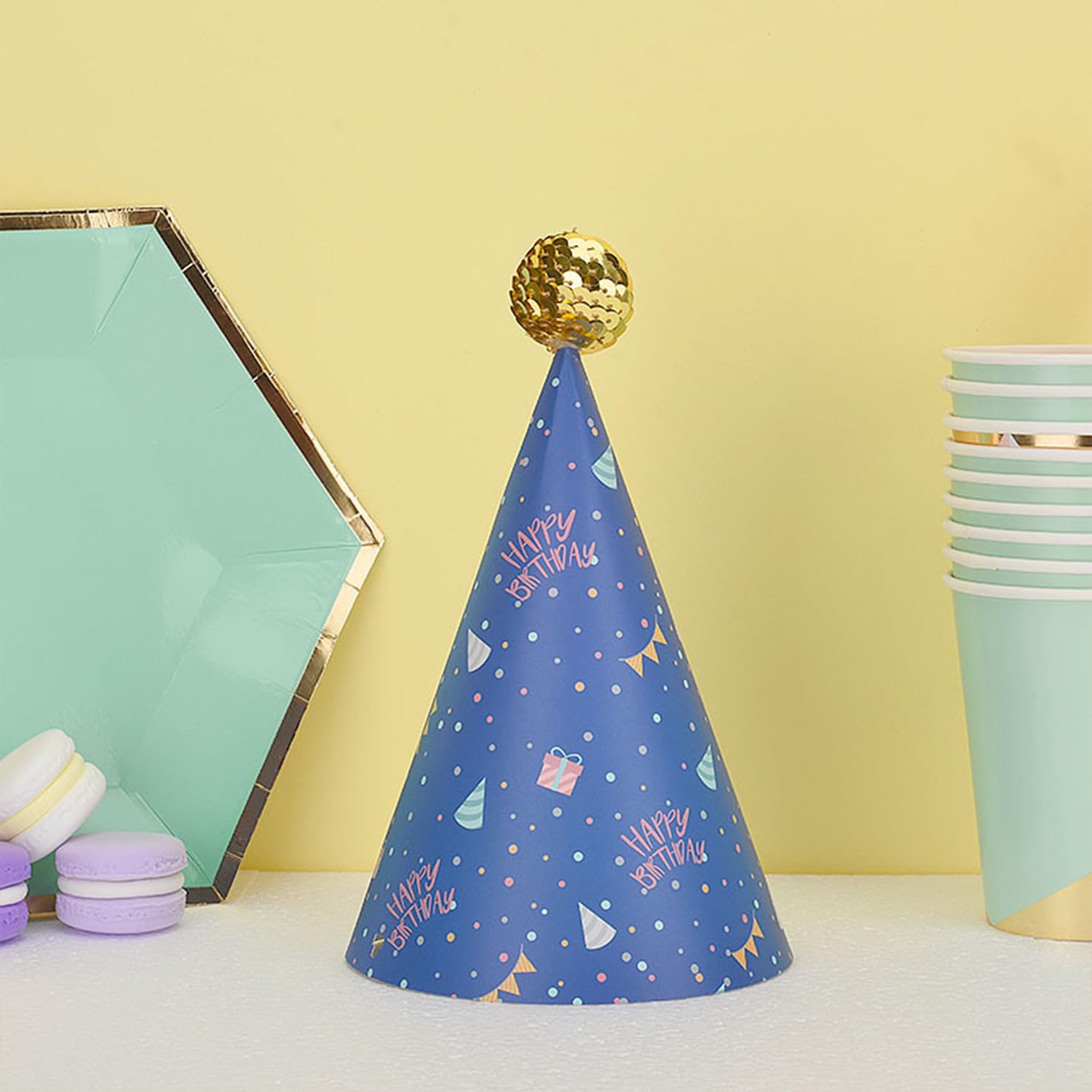 First Birthday Banner & Party Hats - Outer Space Theme 1st Birthday Decorations, High Chair Banner with Planets, Complete Space Party Supplies for Baby's First Trip Around The Sun Celebration | Perfect for Space-Themed Birthday Parties, Baby Showers & Milestone Celebrations