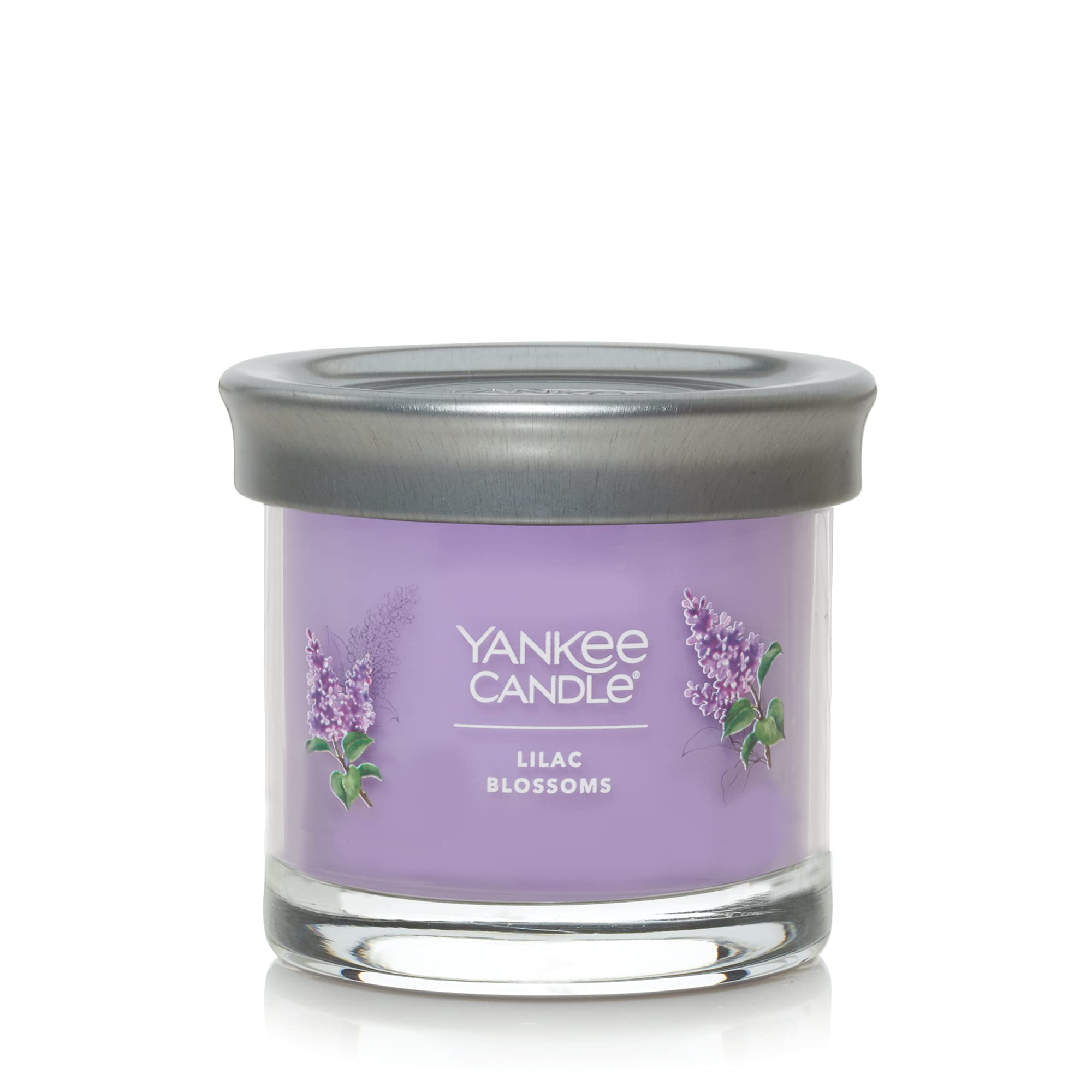 Yankee Candle Lilac Blossoms Scented Candle - 4.3oz Small Tumbler Single Wick, 20+ Hours Burn Time - Perfect for Home Decor, Relaxation & Aromatherapy