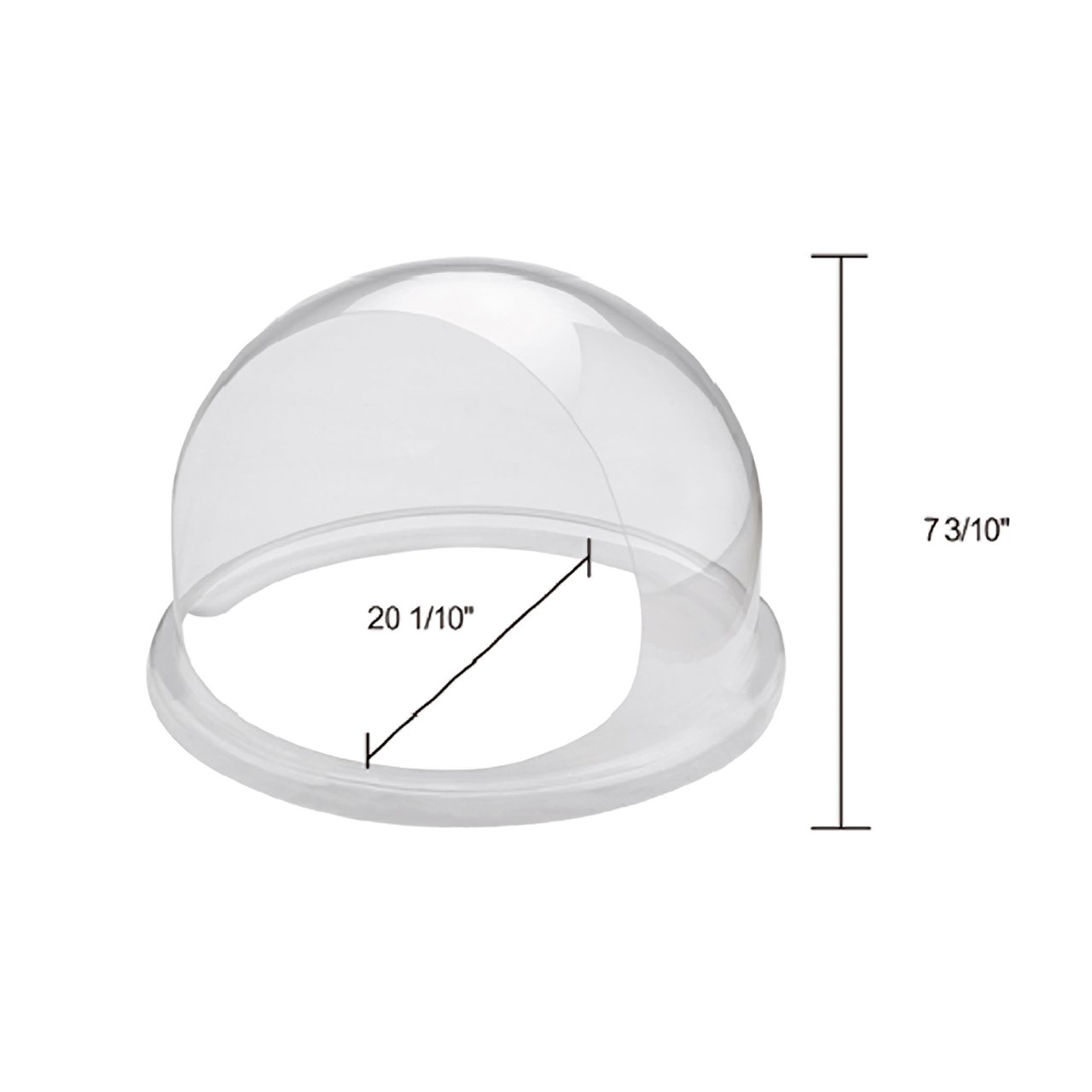21-inch Clear Plastic Cotton Candy Dome Cover with Opening for Floss Spinning - Replacement Part for Great Northern Popcorn Machines | Perfect for Carnival, Fair & Home Cotton Candy Making