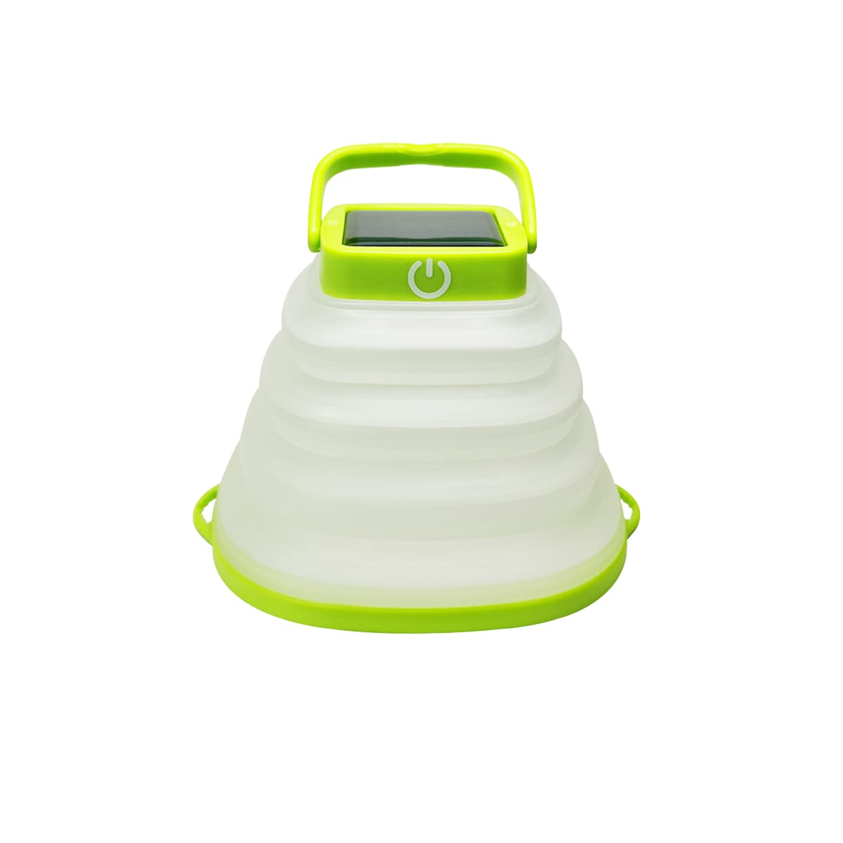 Solar Powered Rechargeable Camping Lantern - Waterproof Collapsible LED Hanging Light with USB Charging for Outdoor Hiking, Backpacking, Fishing & Emergency Use - Perfect for Tents, Cabins & Power Outages (Green, 1 Pack)