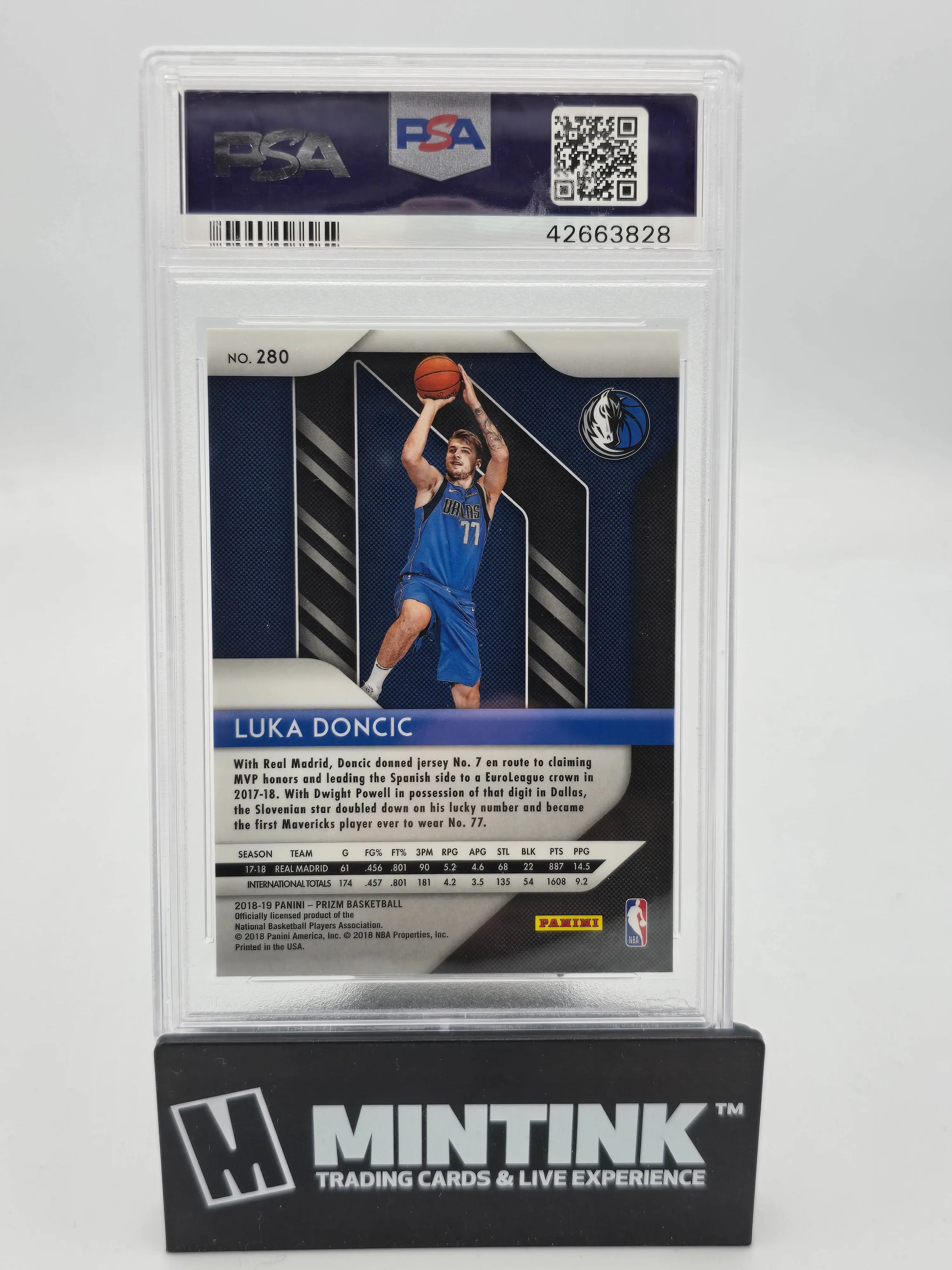2018 Panini Prizm Basketball Luka Doncic Rookie Card PSA 10 Gem Mint - Collectible Sports Memorabilia for Basketball Fans & Card Collectors