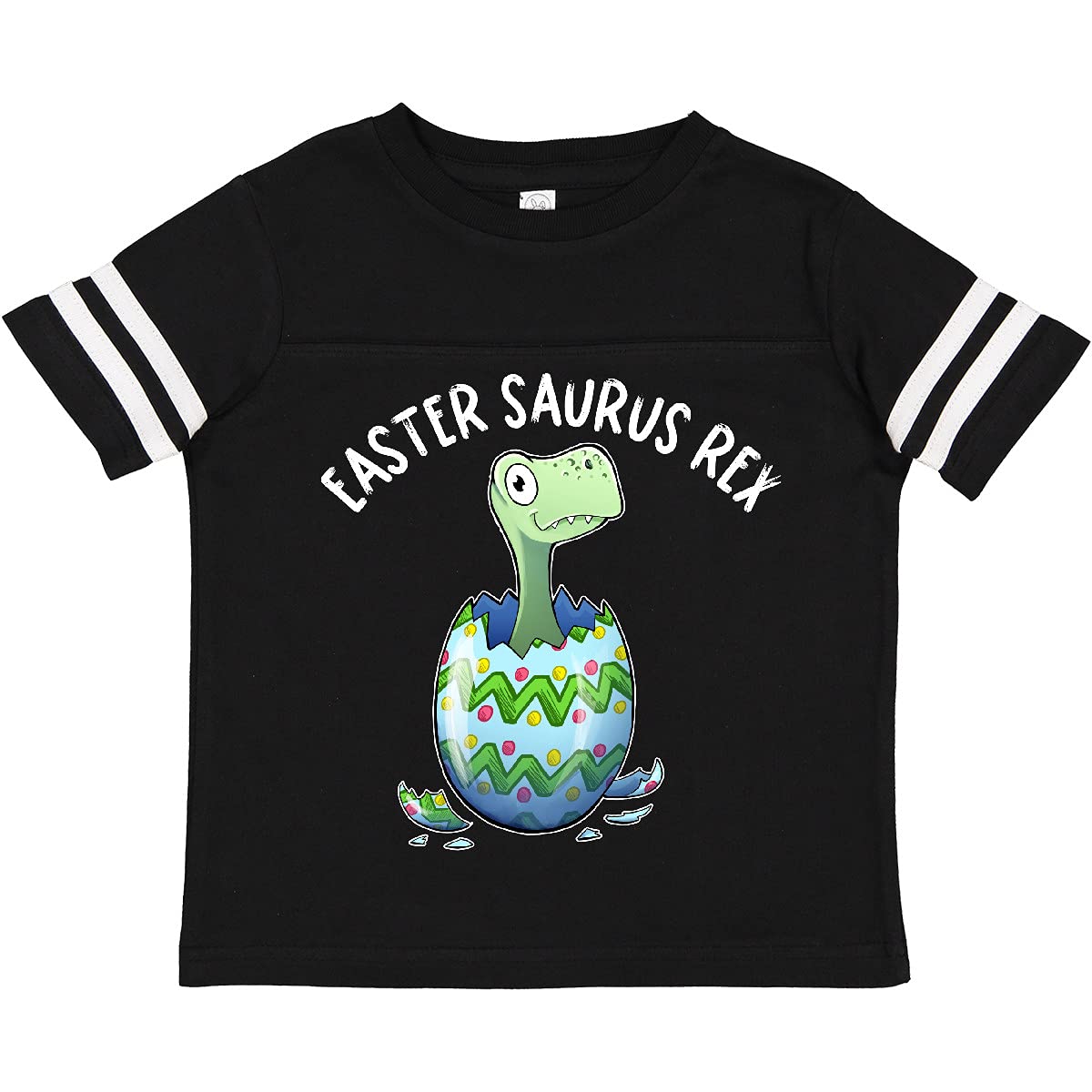 Inktastic Easter Saurus Rex Dinosaur Hatching Easter Egg Toddler T-Shirt - Cute Dino Graphic Tee for Boys & Girls - Perfect for Easter Outfits, Egg Hunts & Dinosaur Themed Parties