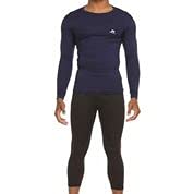 Russell Athletic Men's Long-Sleeve Compression Shirt - Lightweight Moisture-Wicking Workout Top for Running, Gym & Training - Performance Baselayer for Athletes & Active Lifestyles