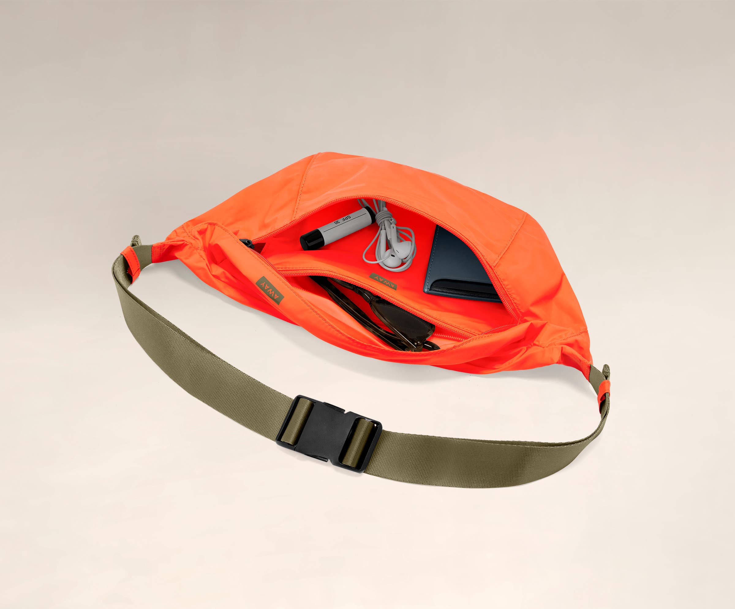 Lightweight Packable Sling Bag for Travel & Hiking - Waterproof Crossbody Chest Bag (Cayenne Color) - Perfect for Outdoor Adventures, Commuting & Daily Use