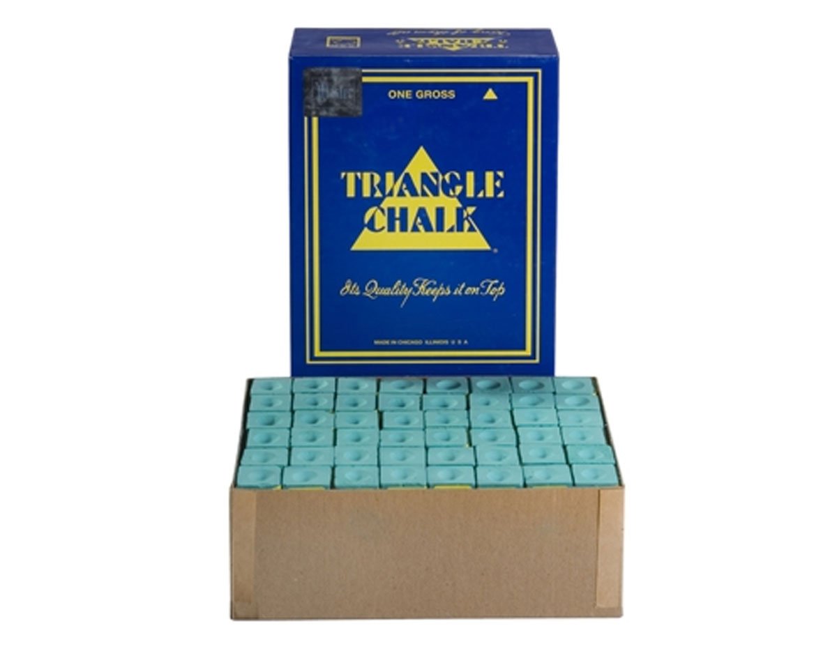 144-Piece Triangle Green Chalk Set for Classroom, Sidewalk & Art Projects | Non-Toxic & Dustless