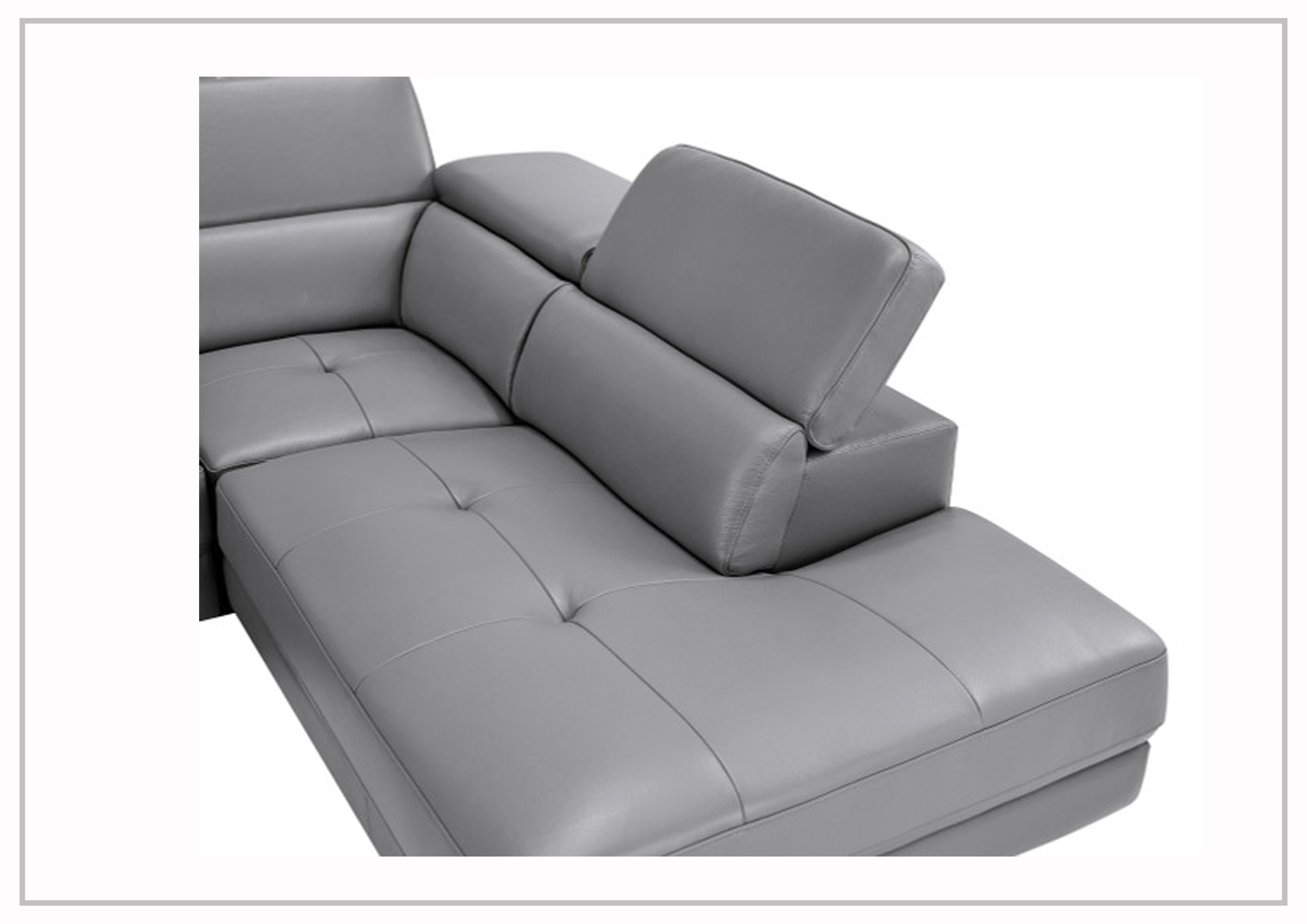 Gio Italia Cavour Mansion L-Shaped Italian Leather Sectional Sofa - Luxurious Modern Living Room Furniture for Home Theater & Family Gatherings