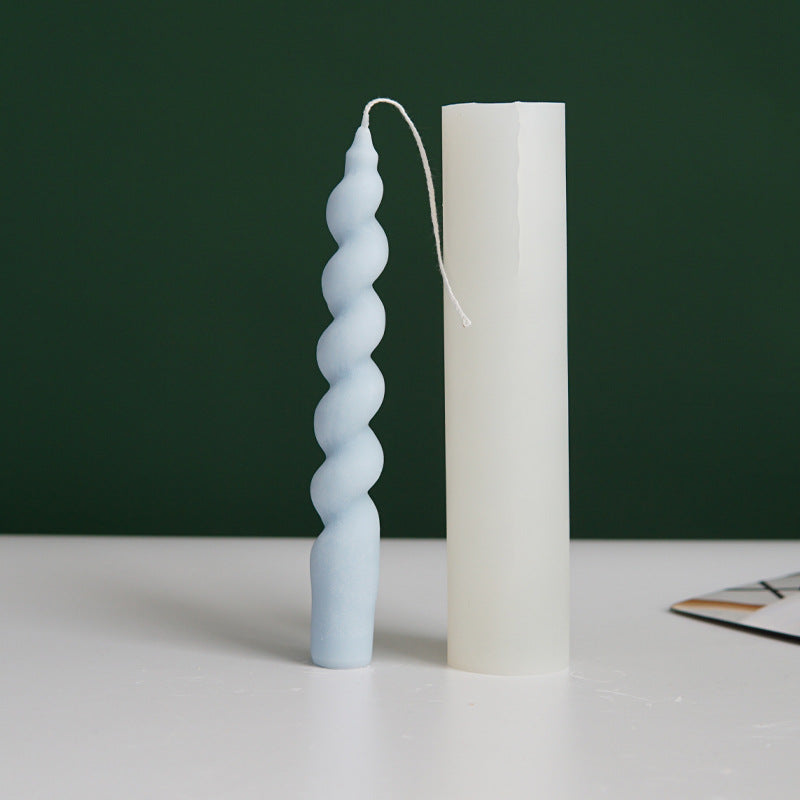 Spiral-Shaped Silicone Candle Mold for DIY Candles - Perfect for Home Decor, Wedding Favors & Holiday Crafts