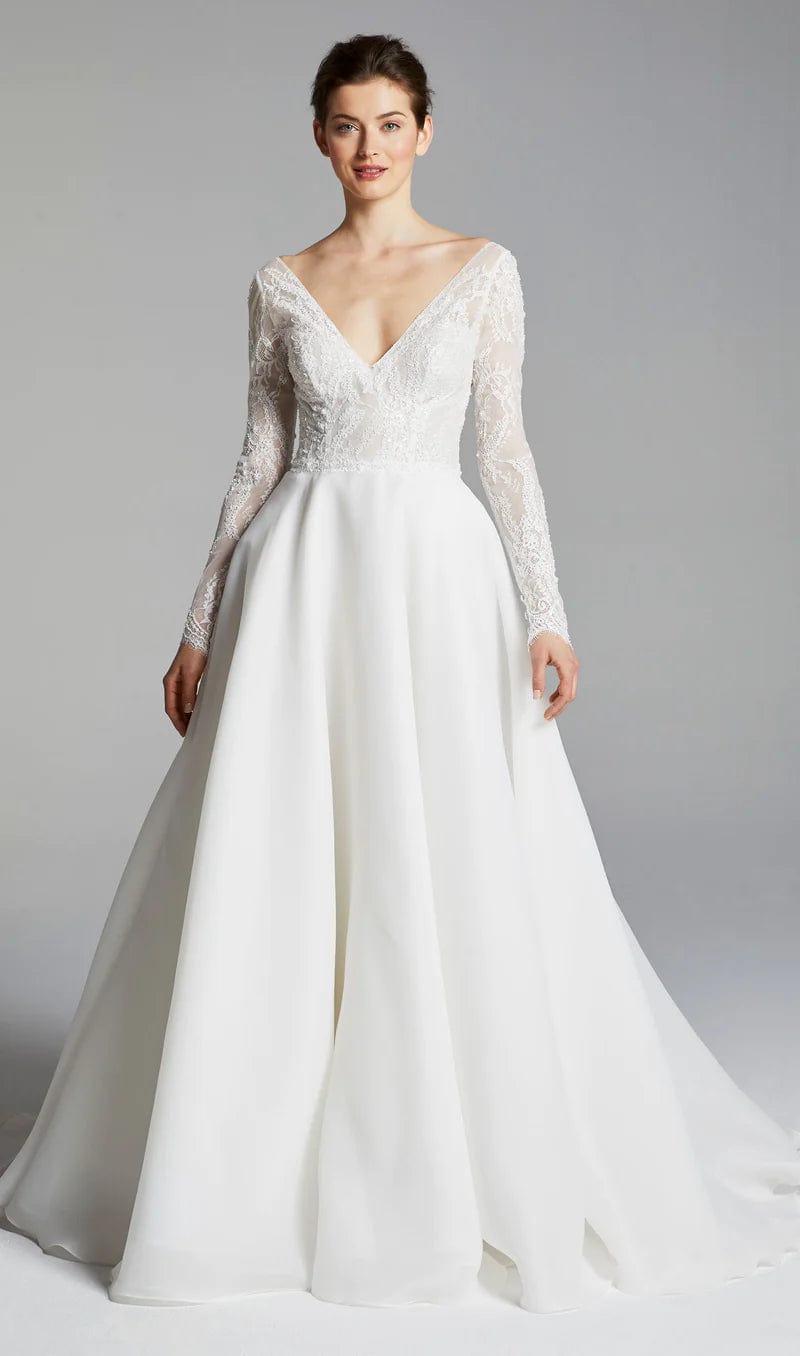 Anne Barge Chrissy Blue Willow Wedding Dress - Size 10 for Bridal Ceremony & Formal Events