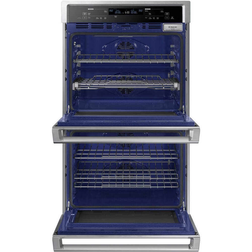 Samsung NV51K6650DS 30 Inch 10.2 Cu Ft Stainless Steel Electric Double Wall Oven with Top Broiler - Perfect for Large Family Cooking, Holiday Baking & Modern Kitchen Upgrade