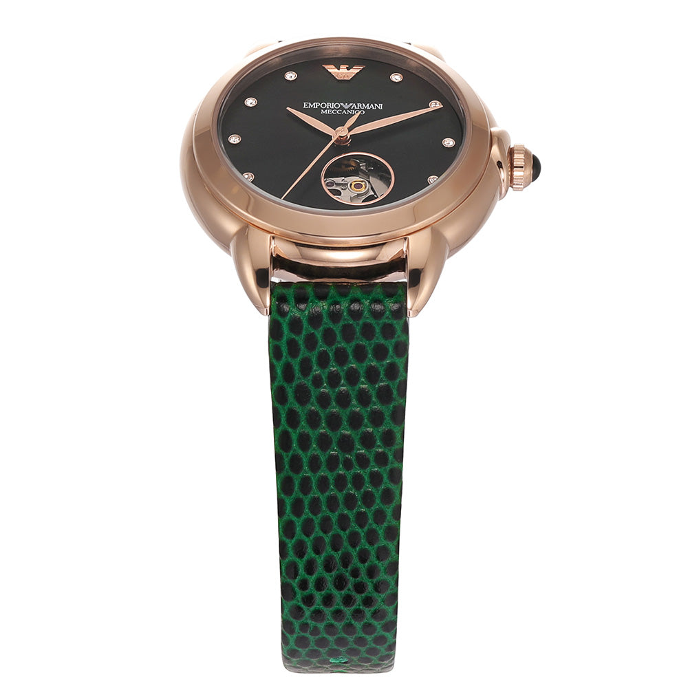 Emporio Armani AR60073 Mia Automatic Watch for Women - Luxury Stainless Steel Dress Watch with Date Window - Perfect for Business, Office & Formal Occasions