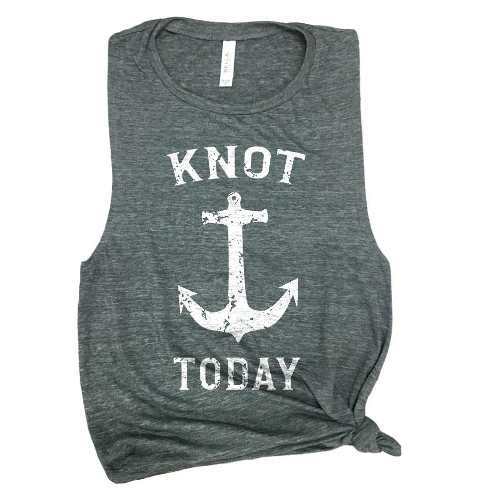 Knot Today Funny Pun Muscle Tee - Comfortable Cotton Graphic T-Shirt for Men & Women - Perfect for Gym, Workout, and Casual Wear
