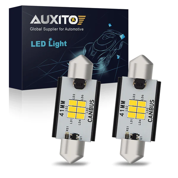 2000-2010 Ford F-250 Super Duty 41MM LED Map Light Bulb - Bright White Interior Lighting for Cab & Truck Accessories (Perfect for Night Driving & Camping)
