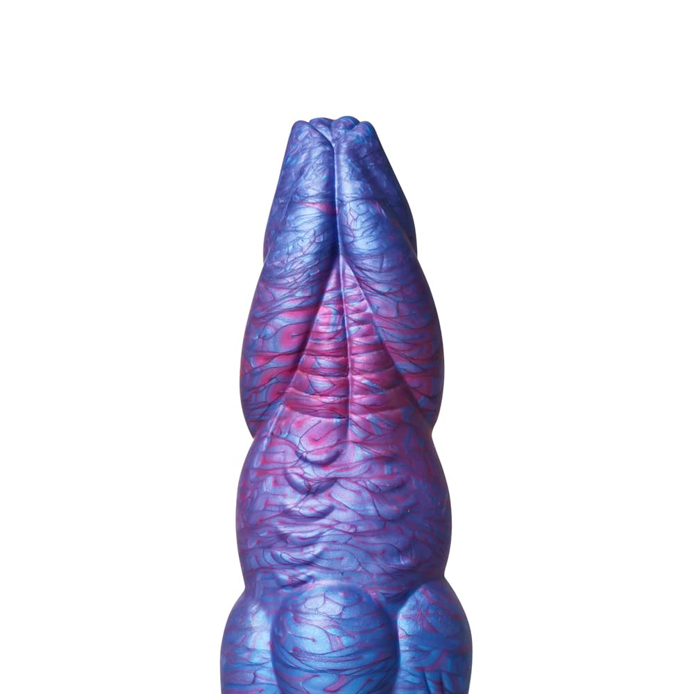 Premium Liquid Silicone Alien/Dragon Dildo with Strong Suction Cup - Realistic Textured Adult Sex Toy for Women & Men - Perfect for Solo Play, Couples Fantasy & BDSM Exploration