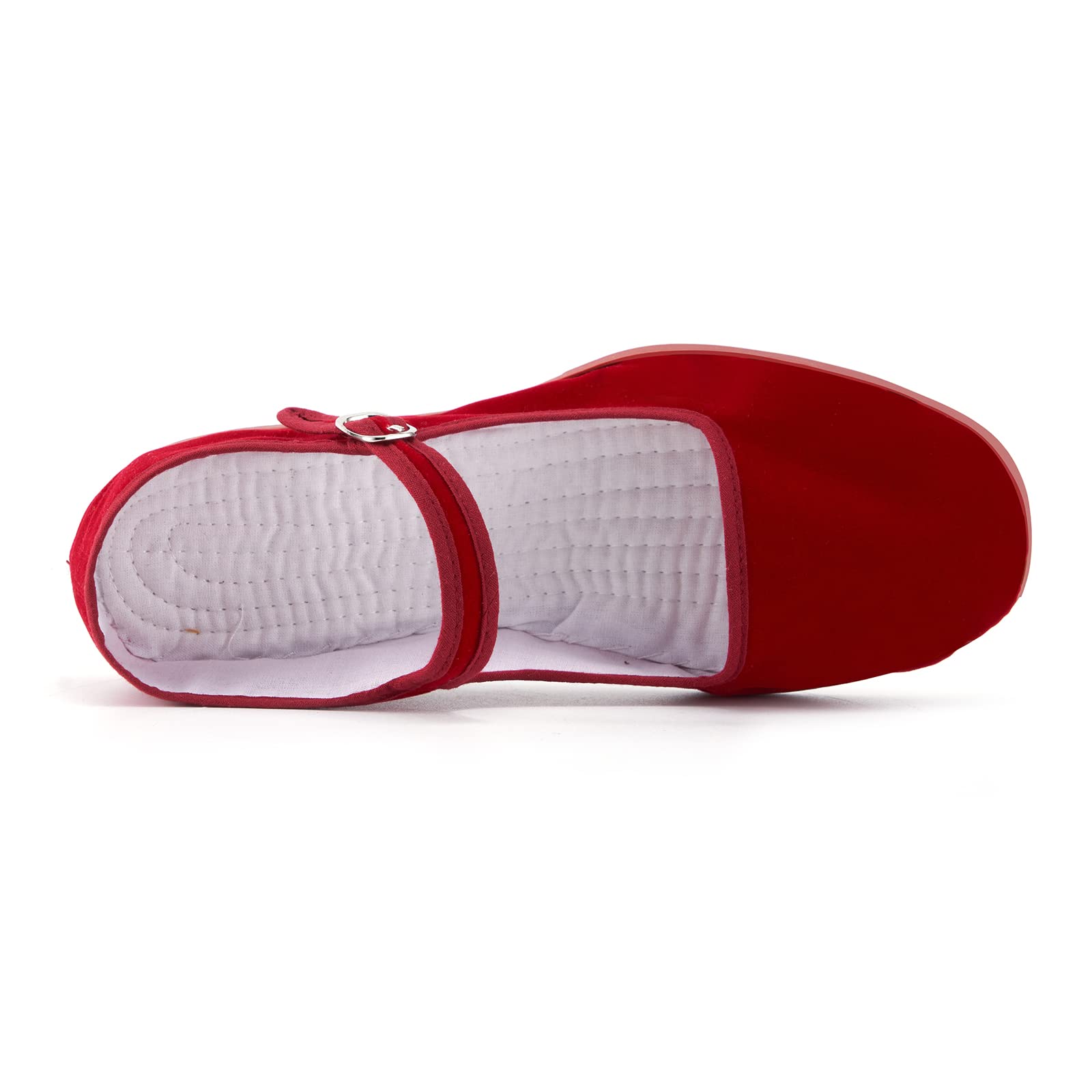 Women's Classic Chinese Flats - Comfortable Cotton Mary Jane Shoes for Casual Wear, Tai Chi & Traditional Outfits | Perfect for Dance, Martial Arts & Cultural Events