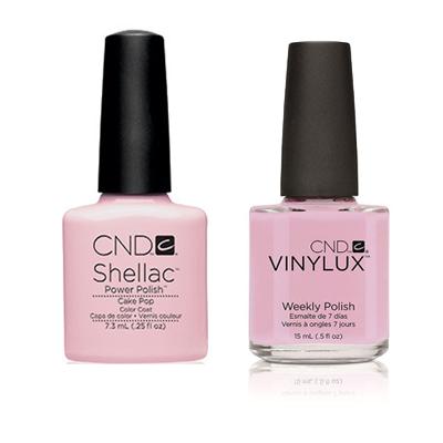 CND Shellac & Vinylux Nail Polish Combo Set - Cake Pop Color - Long-Lasting Gel & Lacquer for Professional Salon & At-Home Manicures - Perfect for Parties, Weddings & Special Occasions