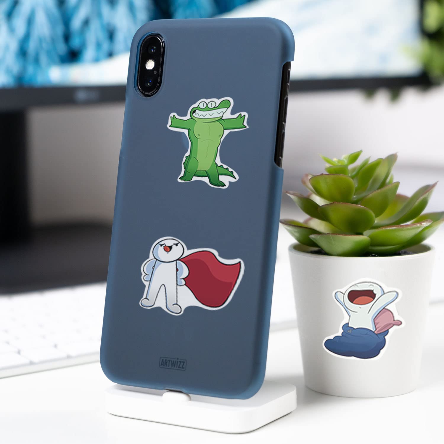50 Pcs Cute Cartoon Vinyl Waterproof Stickers for Water Bottles, Hydro Flask, Laptop, Phone & Skateboard - Fun Aesthetic Decals for Kids, Teens & Adults - Perfect for School, Office, Travel & DIY Projects