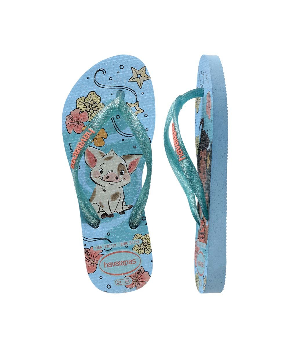 Havaianas Kids Slim Princess Toddler Flip Flops - Comfortable & Stylish Sandals for Girls, Beach, Pool & Summer Play