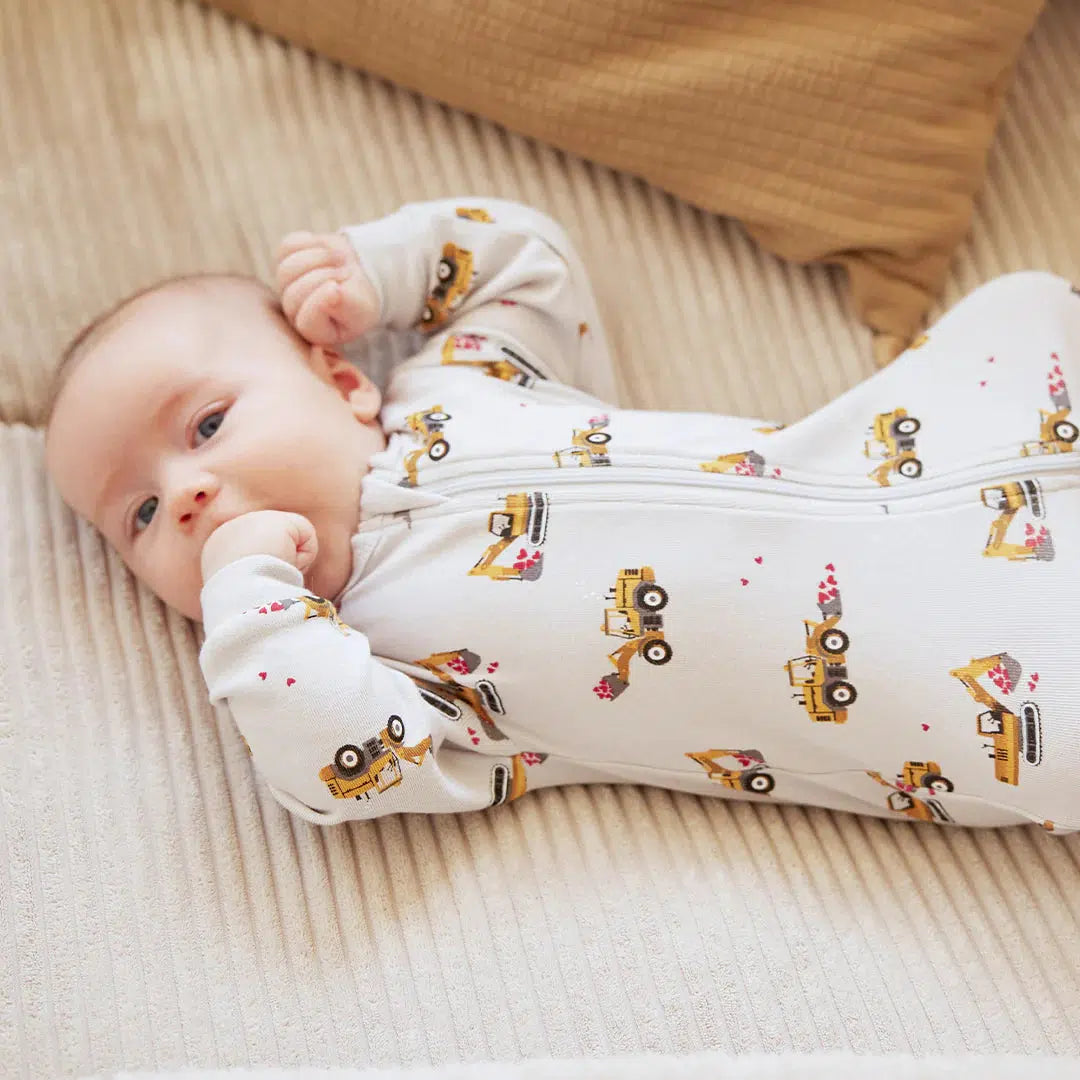 Organic Baby Zipper Footie Pajamas by Petit Lem - 