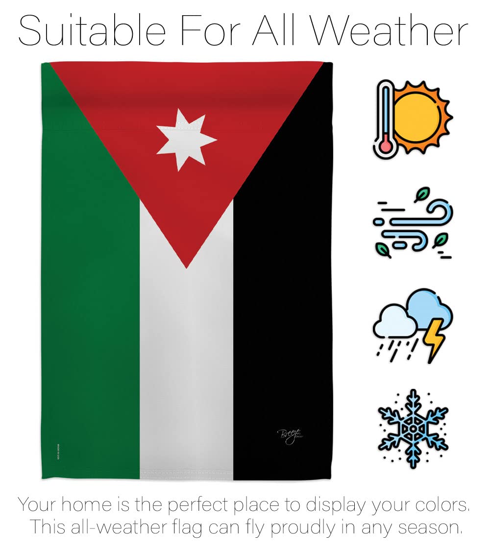 Jordan Nationality House Flag Set - 28