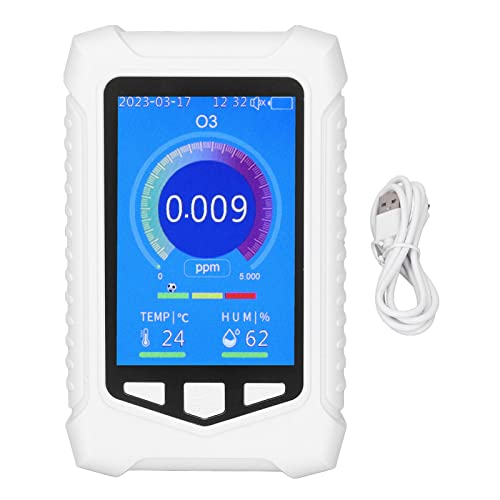 Portable Air Quality Monitor - Handheld Gas Detector with 0.01ppm Resolution, USB Rechargeable for Indoor/Outdoor Pollution Testing | Perfect for Home, Office & Travel Safety