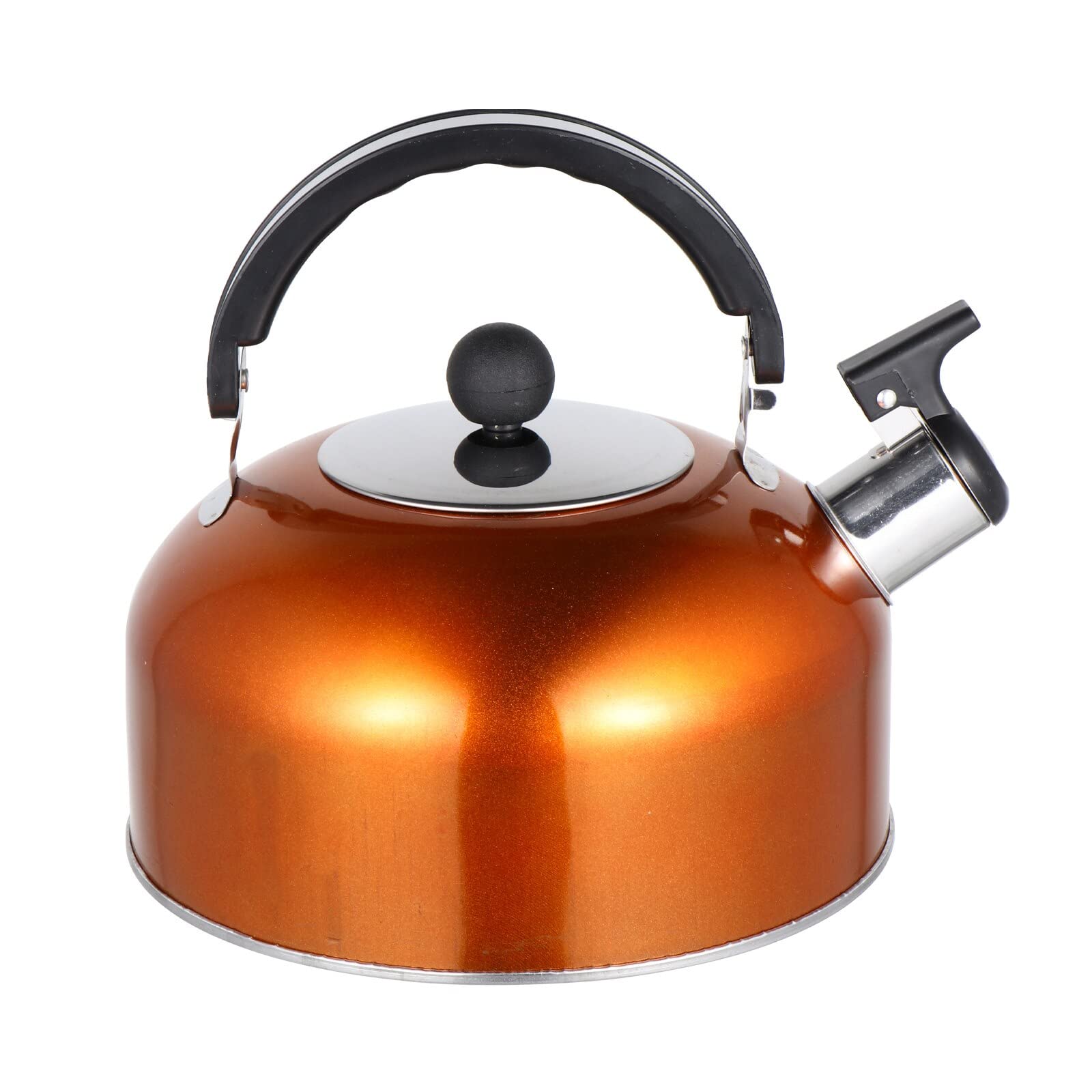 Professional Whistling Tea Kettle - Stainless Steel Stovetop Whistling Teapot with Ergonomic Handle for Home & Kitchen | Perfect for Gas, Electric & Induction Stoves | Ideal for Tea Lovers, Coffee Brewing & Hot Water Heating