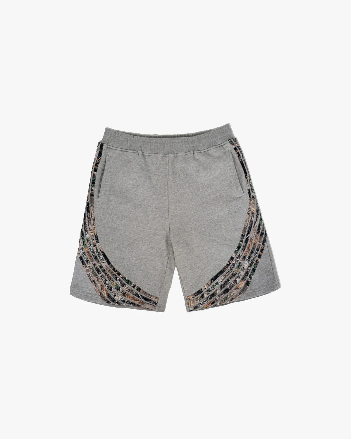 EPTM Camo Highland Shorts for Men - Heather Grey Tactical Outdoor Hiking & Hunting Shorts - Lightweight Quick-Dry Camouflage Shorts for Adventure & Casual Wear