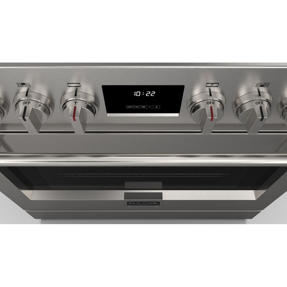 Fulgor Milano 36 Inch 600 Series Pro All Gas Range with 6 Burners - Stainless Steel Commercial Style Stove (Model F6PGR366S2) for Professional Kitchens & Home Chefs
