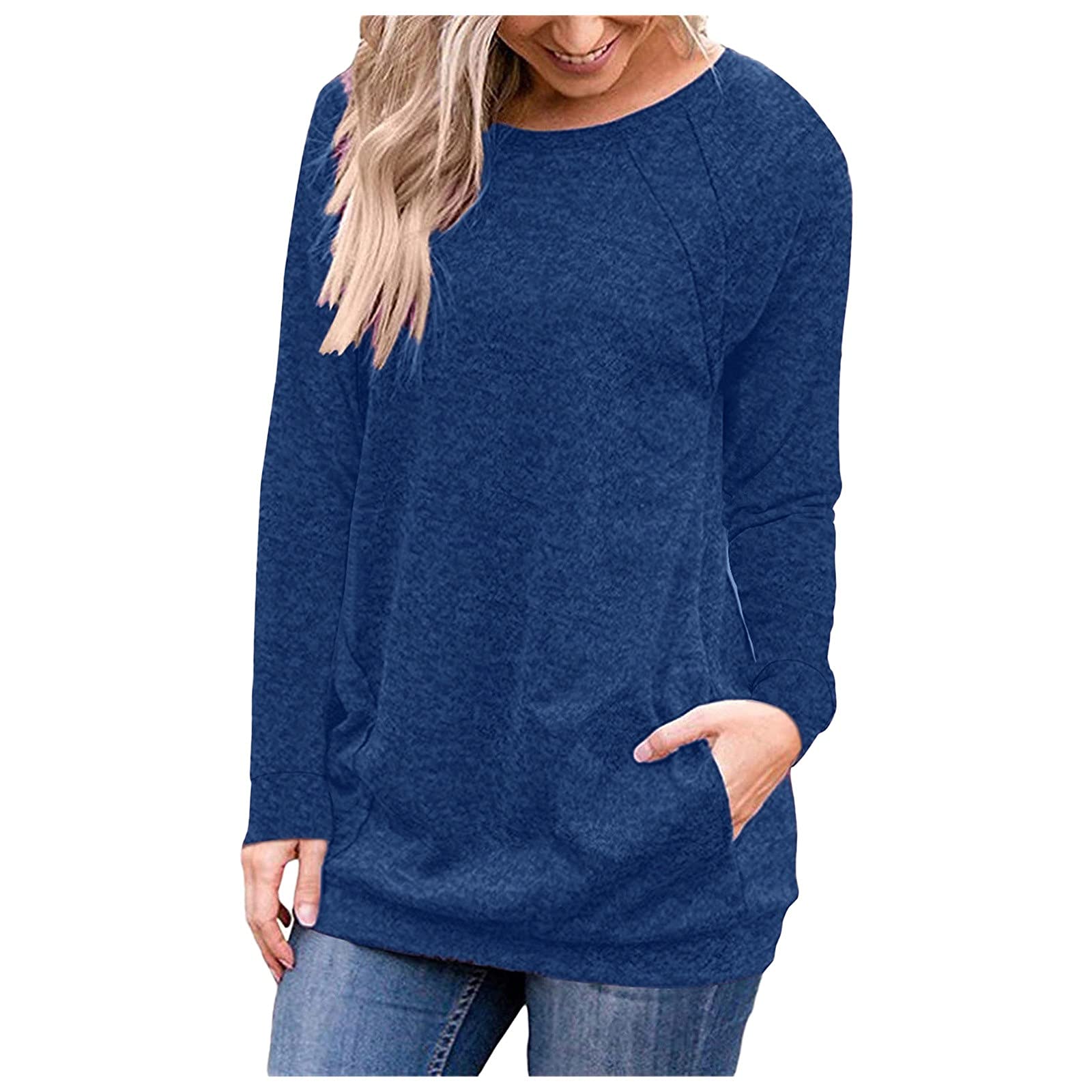 Elegant White Long Sleeve Tunic Tops for Women - Casual Dressy Blouses & Summer T-Shirts - Perfect for Fall Office Wear, Date Nights & Weekend Outfits