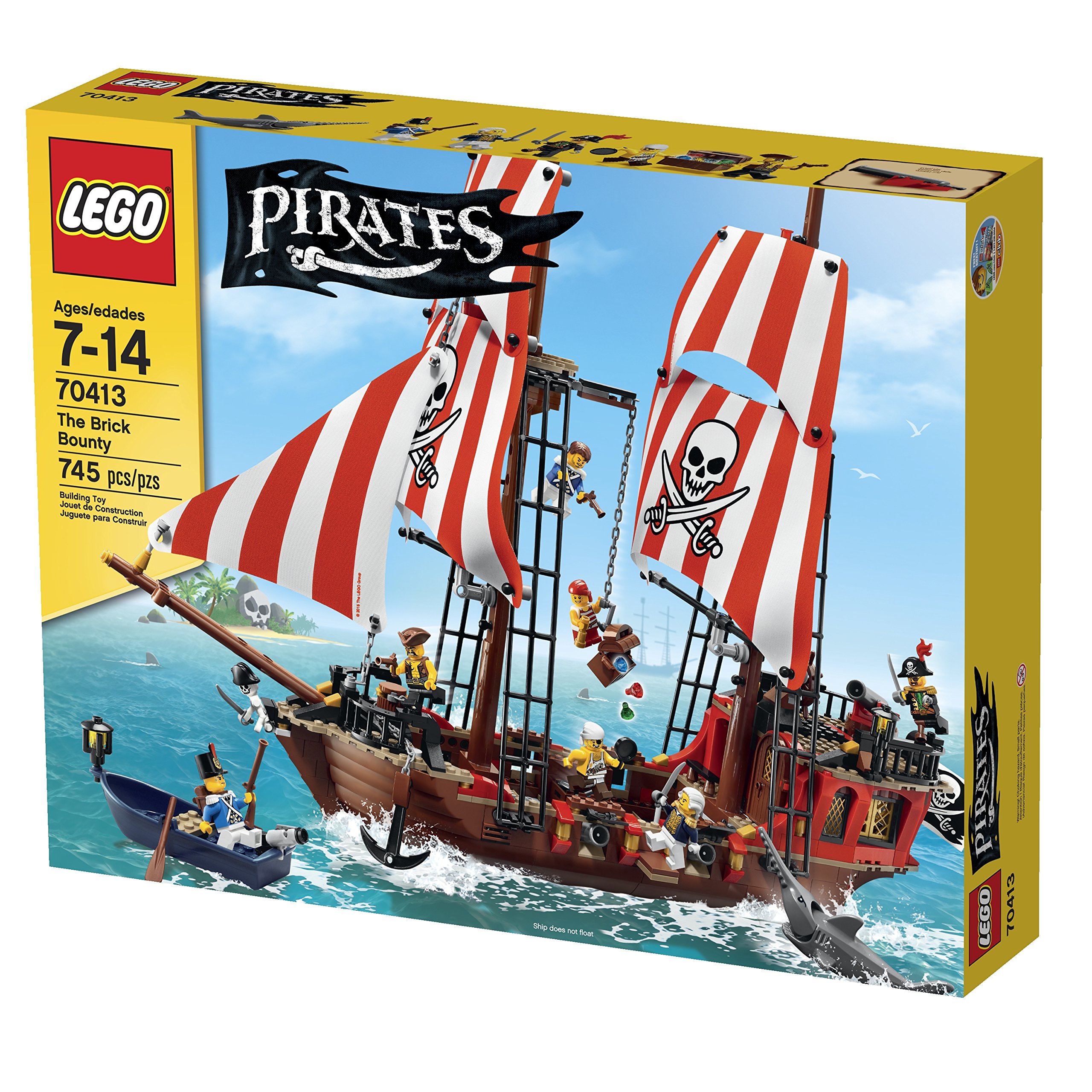 LEGO Pirates The Brick Bounty (70413) Pirate Ship Building Set - Discontinued Collector's Edition | Perfect for Creative Play, Display & LEGO Pirates Collection