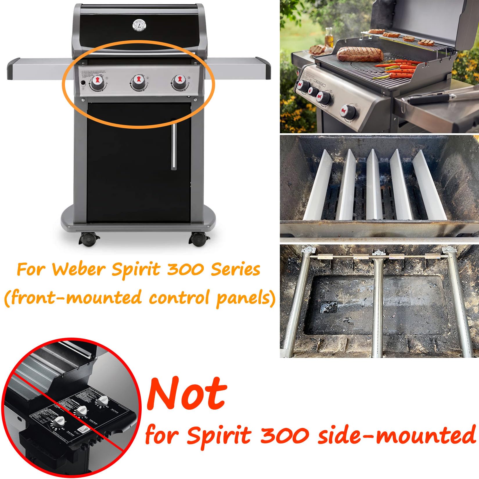Weber Spirit E-310 Grill Burner Replacement - 18