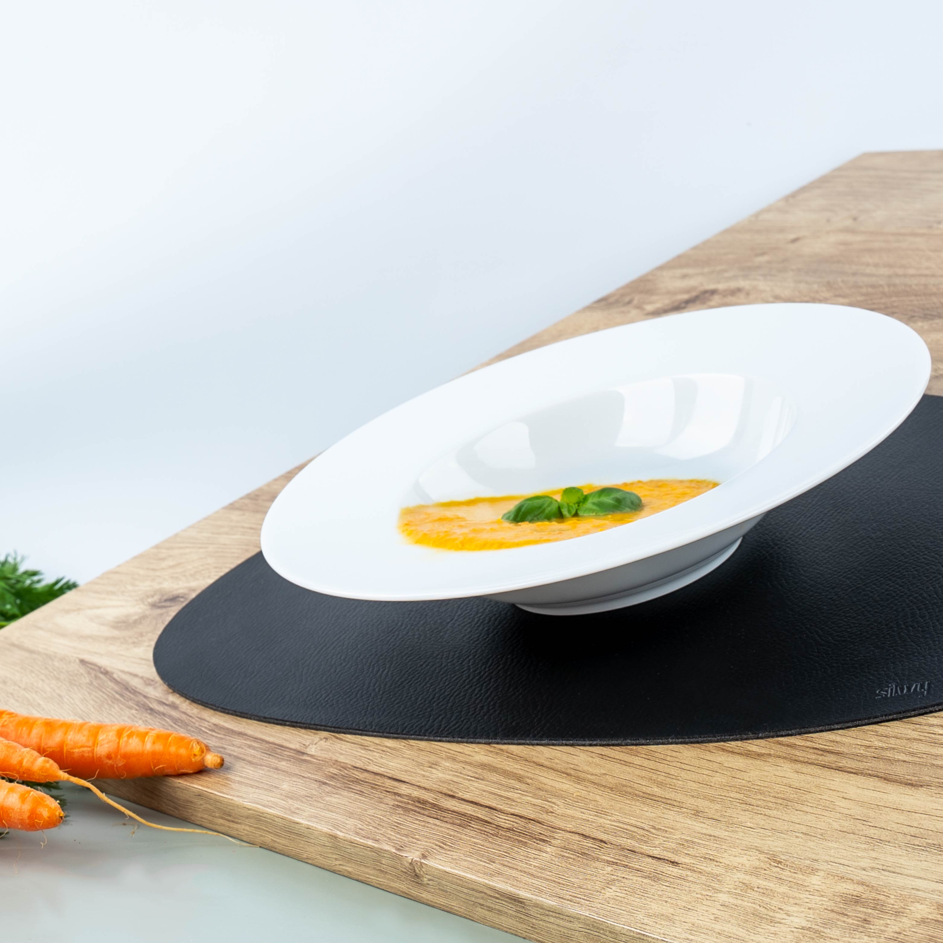 Premium Porcelain Magnetic Dinner Plates - 23.5cm Set for Elegant Dining & Entertaining | Perfect for Restaurants, Dinner Parties & Home Decor