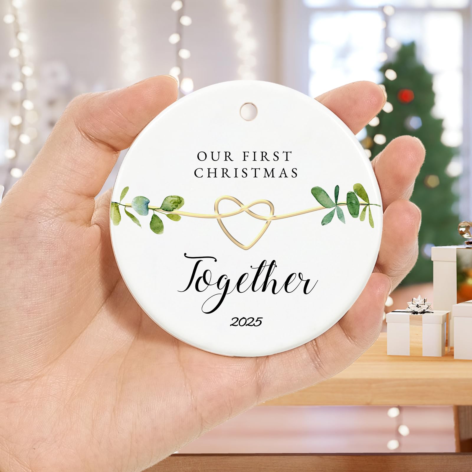 Our First Christmas Together 2025 Ornament - 2.9