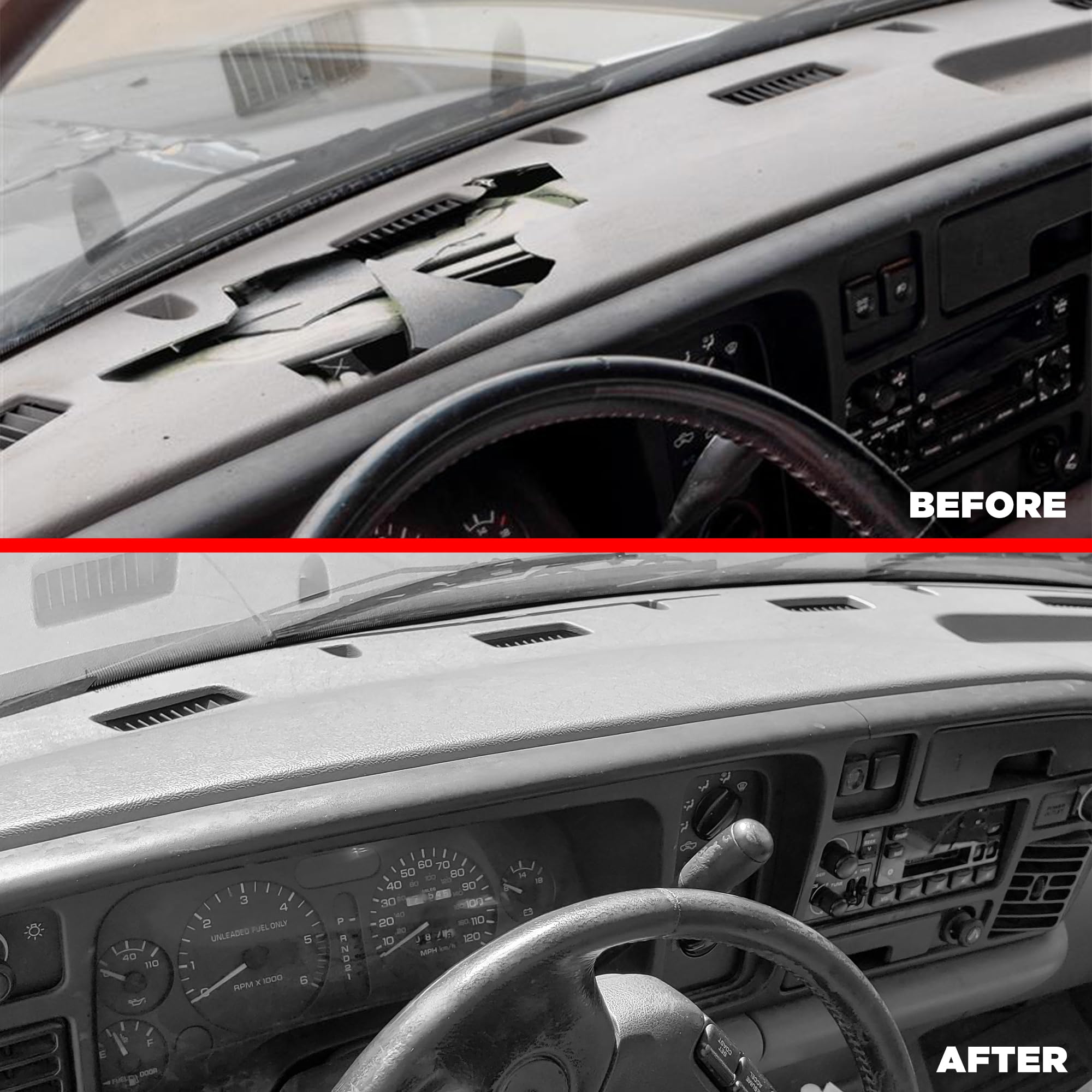 Premium DashSkin Molded Dash Cover for 94-97 Dodge Ram 1500/2500/3500 - Saddle Dark Brown | UV Protection & Anti-Crack | Made in USA | Perfect for Interior Protection & Heat Resistance