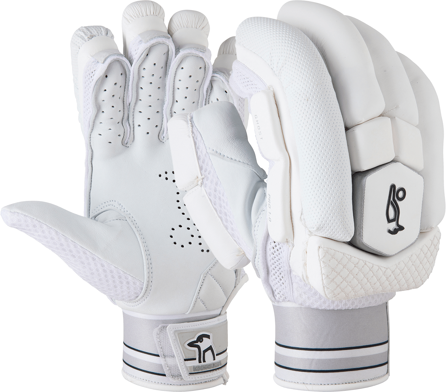 Kookaburra Ghost Pro 1.0 Junior Cricket Batting Gloves - Youth Cricket Equipment for Practice & Matches - Perfect for Training, Games & Competitive Play