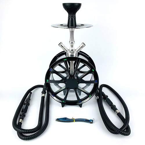 Premium MHYT Hookah Set - Portable Double Hose Hookah Kit with Easy-Clean Design for Parties & Social Gatherings | Perfect for Home Use, Outdoor Events & Relaxation