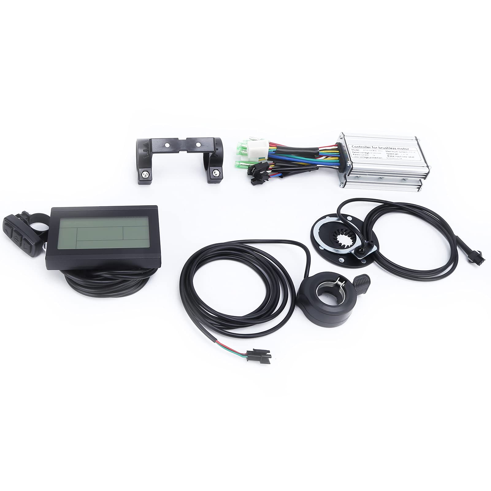 Jiawu 36V/48V 250W Brushless Motor Controller Kit with LCD Panel - High Efficiency, Low Power Consumption for Electric Bikes - Perfect for E-Bike Upgrades, DIY Projects, and Commuting Solutions