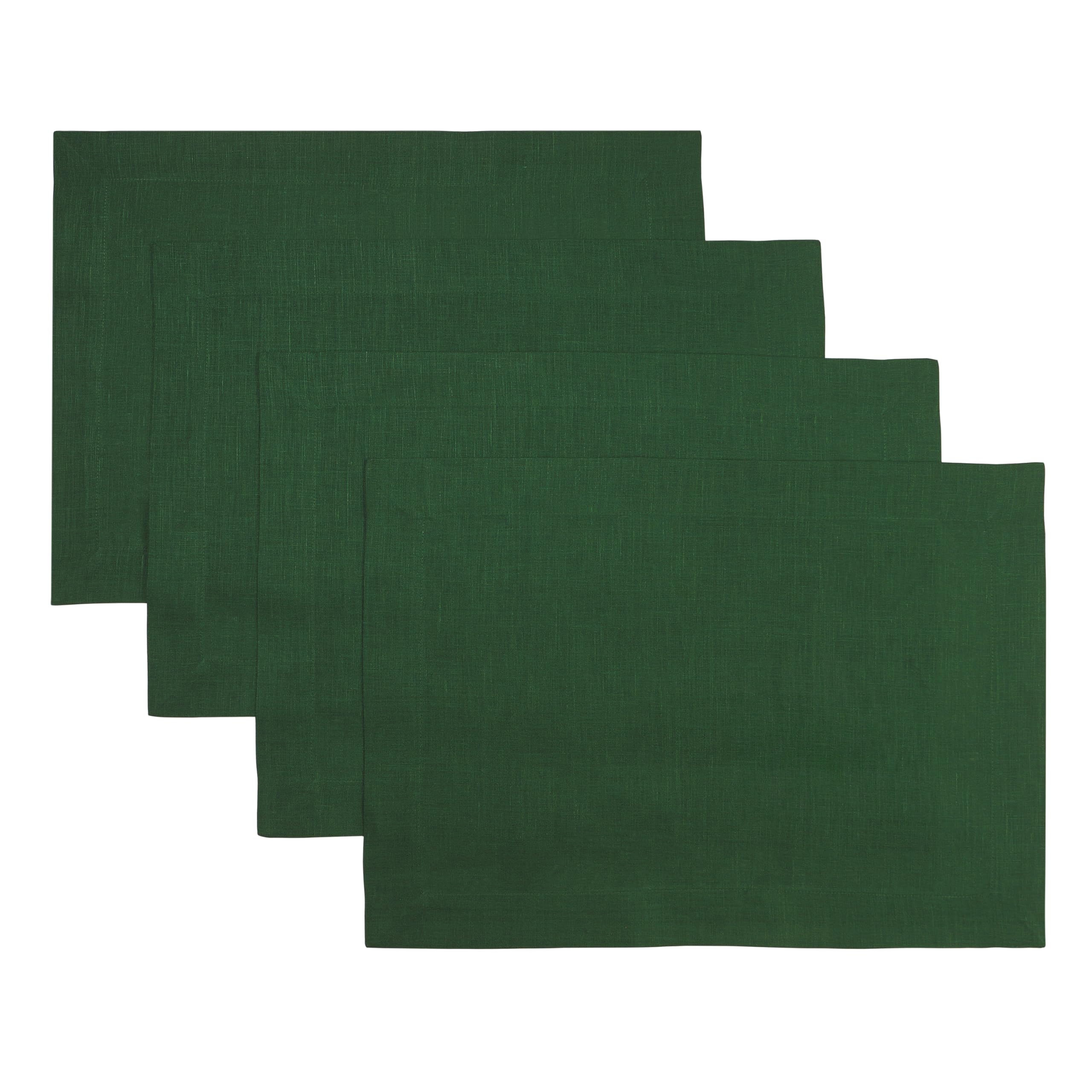 D'Moksha Homes 100% Pure Linen Placemats Set of 4 - 14