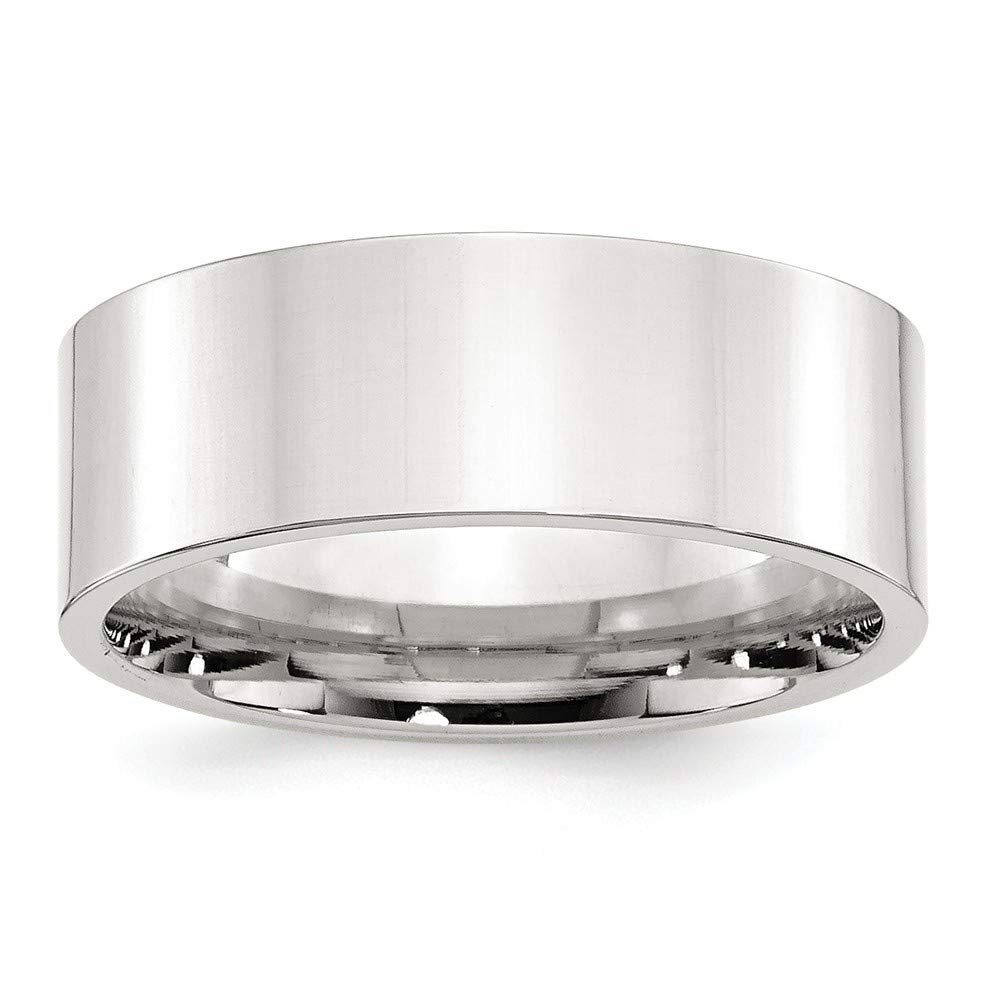 925 Sterling Silver Comfort Fit Flat Band Ring for Women - Size 5mm to 12mm | Elegant Minimalist Jewelry Gift for Her | Perfect for Weddings, Anniversaries & Everyday Wear