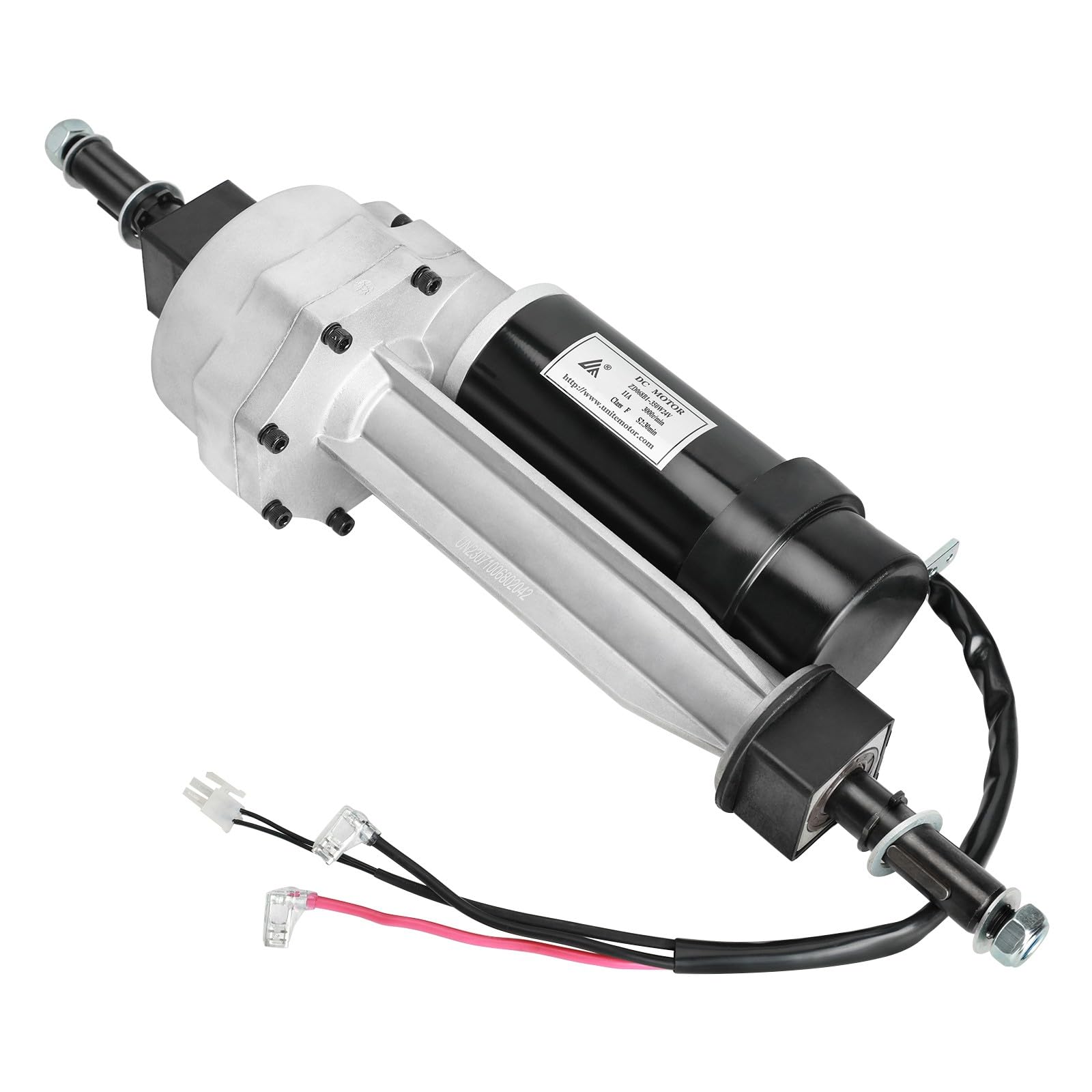 24V 350W Brush Electric Motor Transaxle - Powerful Drive System for Trolleys, Wagons, Scooters, Go Karts, Bicycles, Tricycles, E-Bikes, Lawnmowers, Electric Vehicles & Wheelchairs | Perfect for DIY Projects & Home Improvement