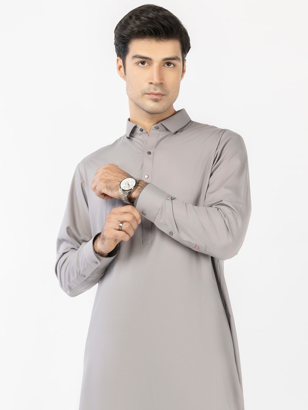 Stylish Blended Grey Shalwar Kameez for Women - Premium Cotton Pakistani Traditional Outfit - Perfect for Eid, Weddings & Special Occasions