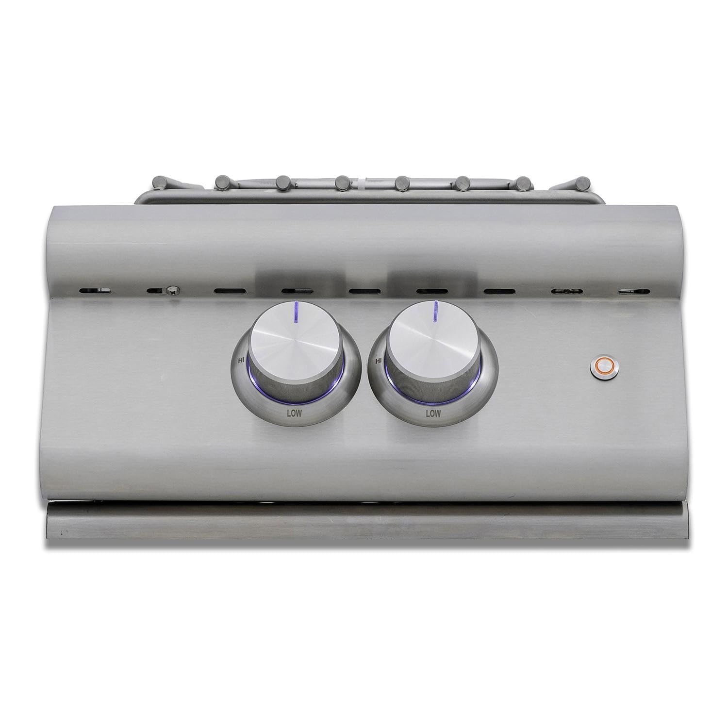 Blaze Premium LTE+ Built-In Propane Gas High Performance Power Burner with Wok Ring & Stainless Steel Lid - BLZ-PBLTE3-LP, Medium - Perfect for Outdoor Cooking, Camping, and Backyard BBQs