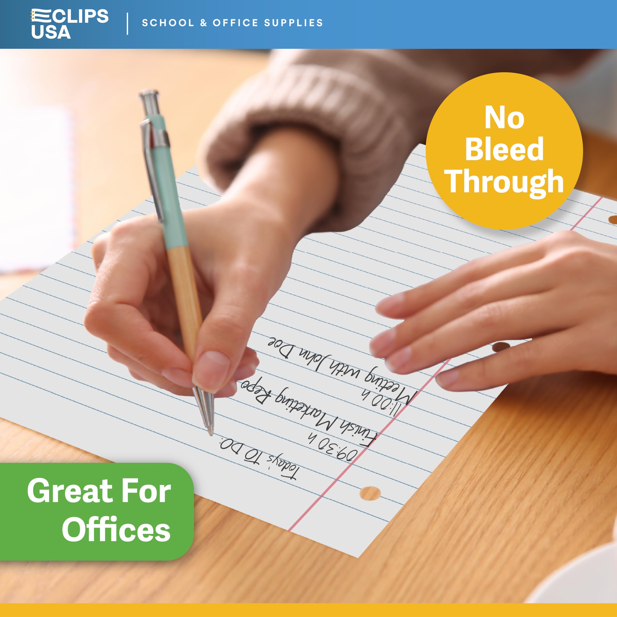 Premium Wide Ruled Notebook Paper - 10.5