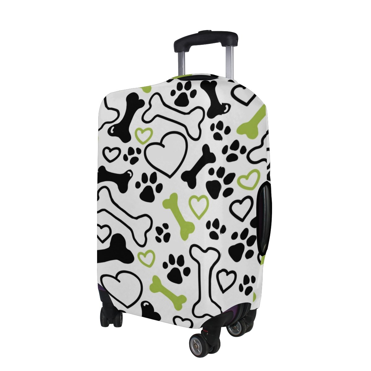 U LIFE Cute Dog Pattern Luggage Cover - Waterproof Suitcase Protector for Travel (Kids, Men & Women) - Perfect for Airplane, Train & Car Trips